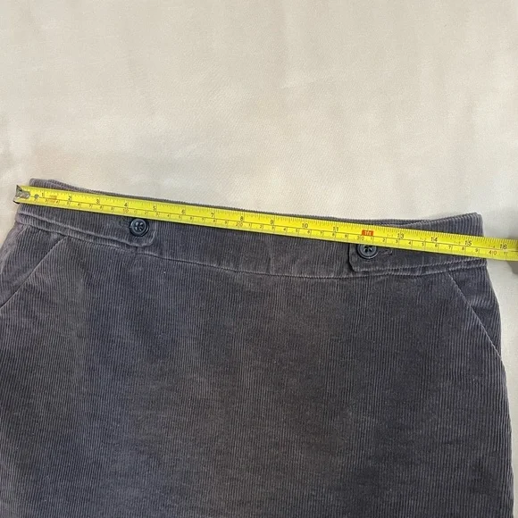 Banana Republic Charcoal Grey Stretch Corduroy Skirt with Pockets - Picture 10 of 10